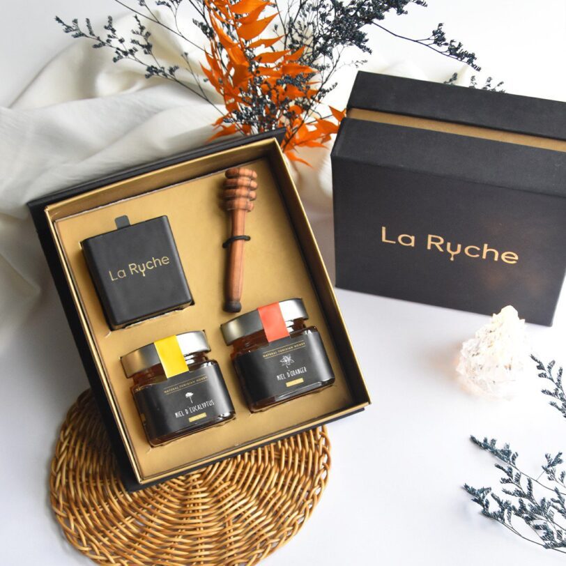 Coffret Trio Miel Bougie